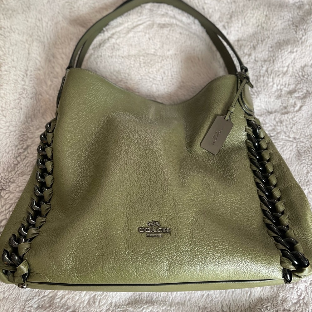 COACH Edie 42 Whiplash Stitching in Surplus